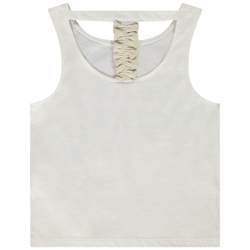 Débardeur en jersey avec glitter et dos fantaisie pour fille