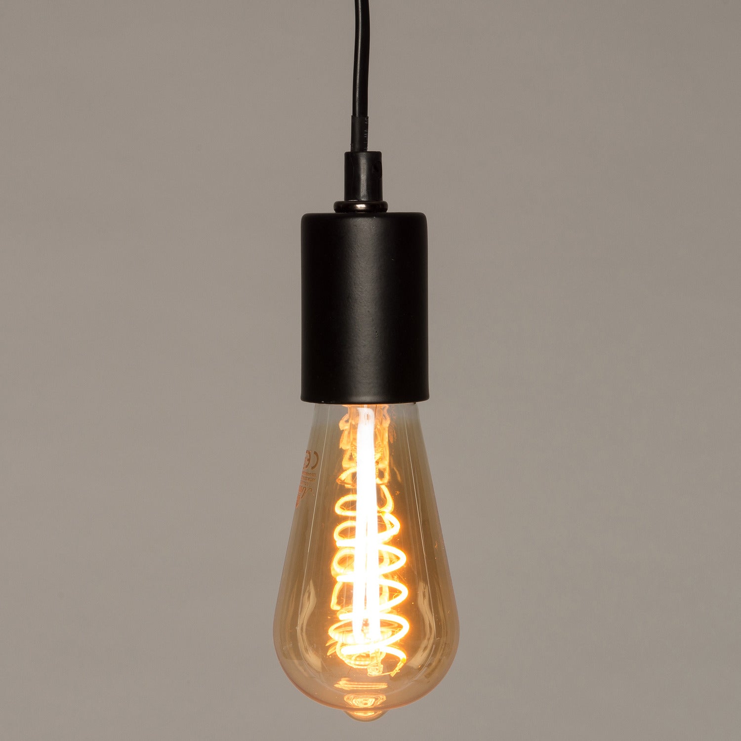 Hanglamp zwart D 5,5 H 9 cm