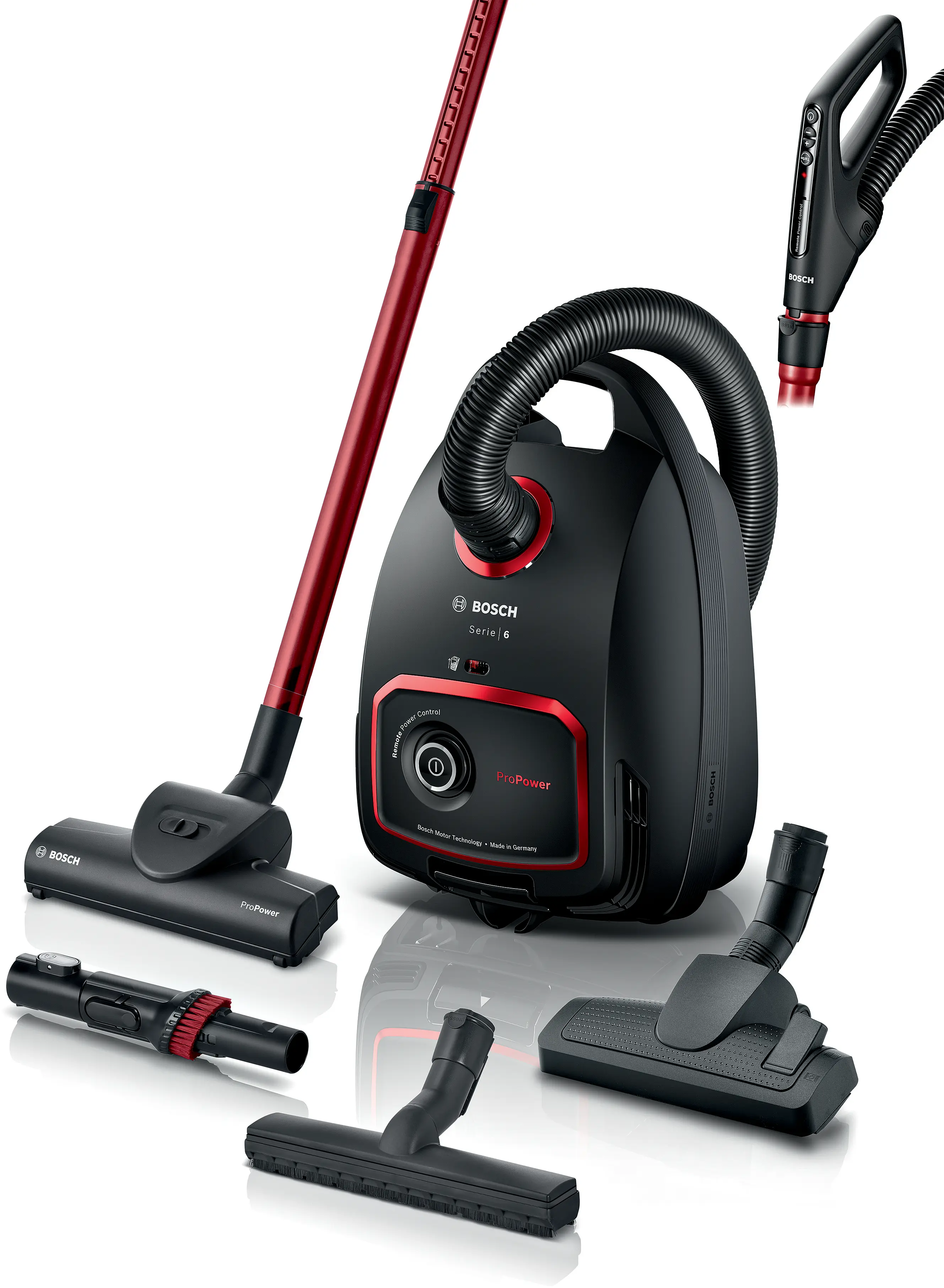 Serie 6 Stofzuiger met zak ProPower Zwart