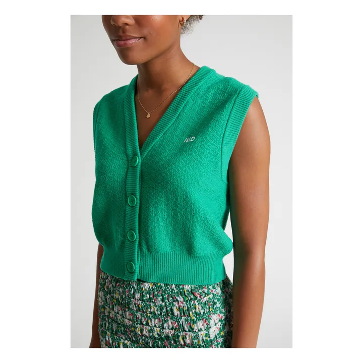 Indee Cardigan Sans Manches Palmspring | Vert