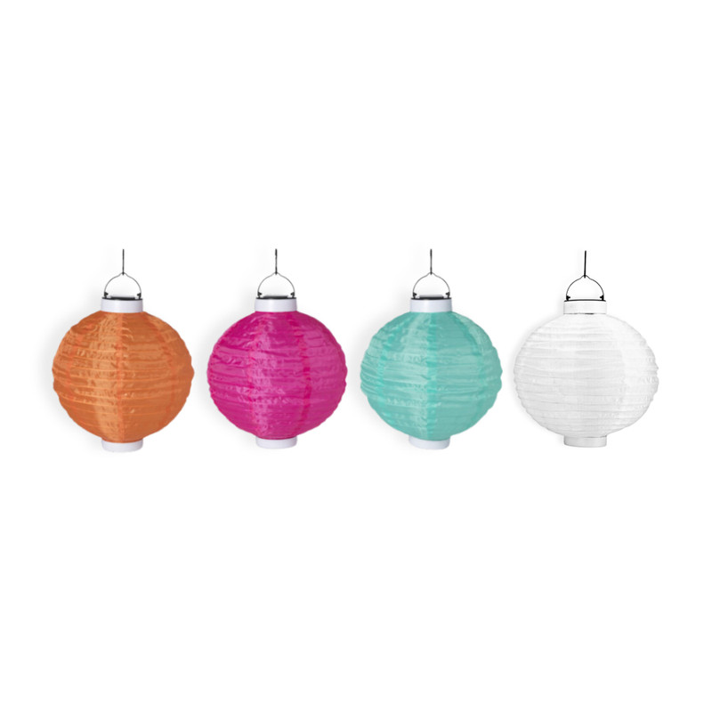 Solar tuinlampion - wit - ø25 cm