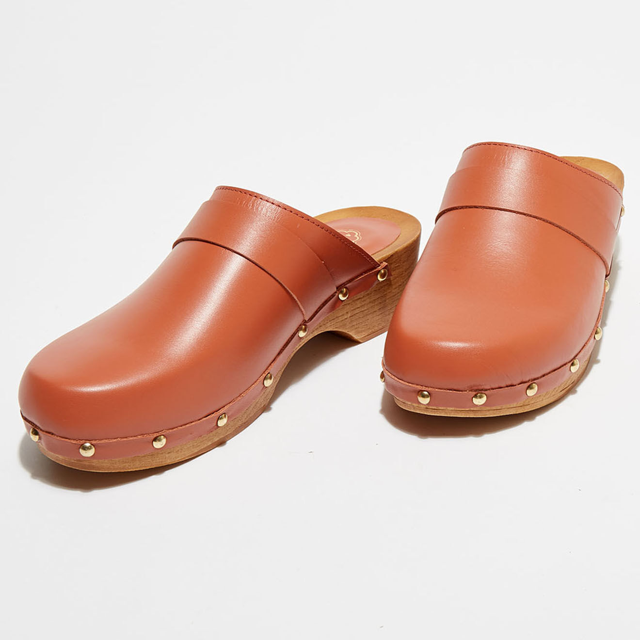 Apologie Studio Sabots en Cuir Paige blush - Talon 4.5 cm