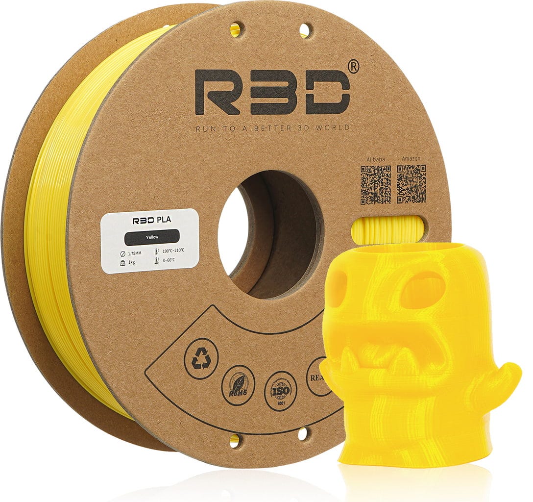 R3D  PLA Yellow, 1.75 mm / 1000 g    Günstiges PLA-Filament in Gelb