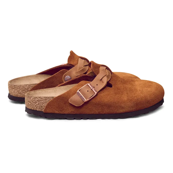 BIRKENSTOCK Sabots Boston Braided Chaussant Etroit | Mink