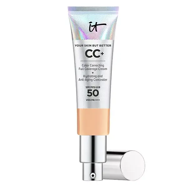 IT Cosmetics Your Skin But Better CC+ Base Corretiva em Creme FPS 50+ Tom Médio Neutro 32ml