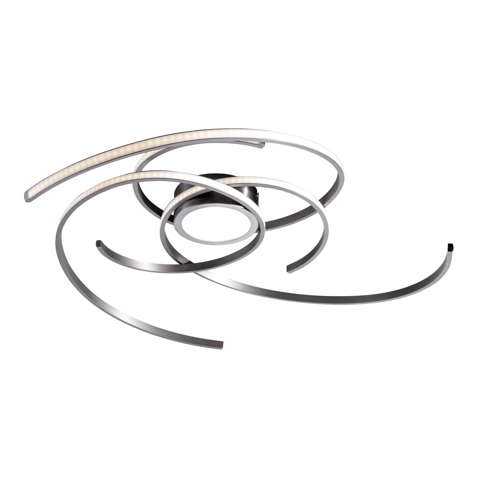 LED-Deckenleuchte RADON - stahlfarben - dimmbar - 75 cm