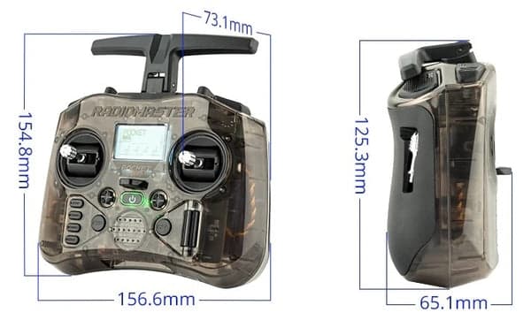 Radiomaster Pocket 16ch CC2500 LBT - Charcoal