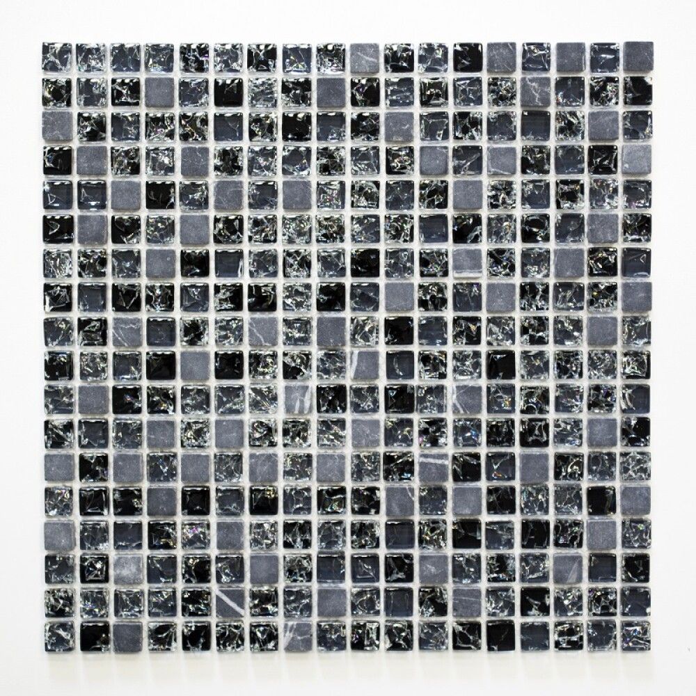 MOSAIKK SQUARE MIX BLACK 30,5X30,5CM