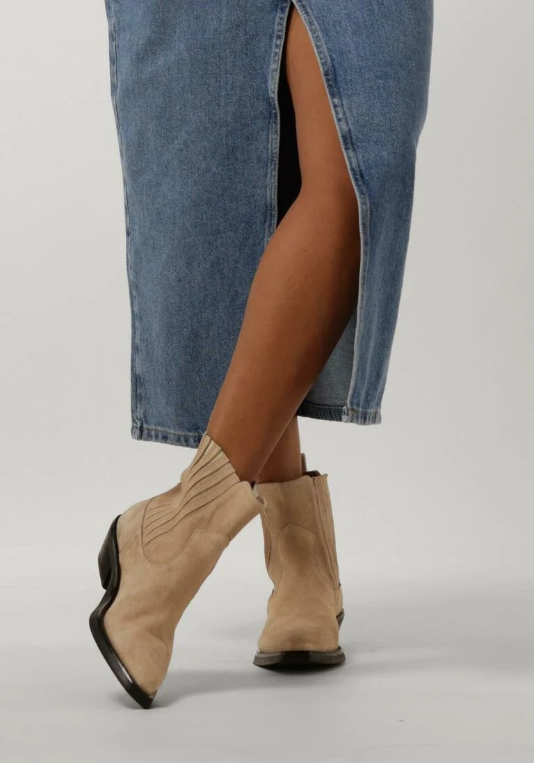 NOTRE-V beige notre-v enkellaarsjes as136