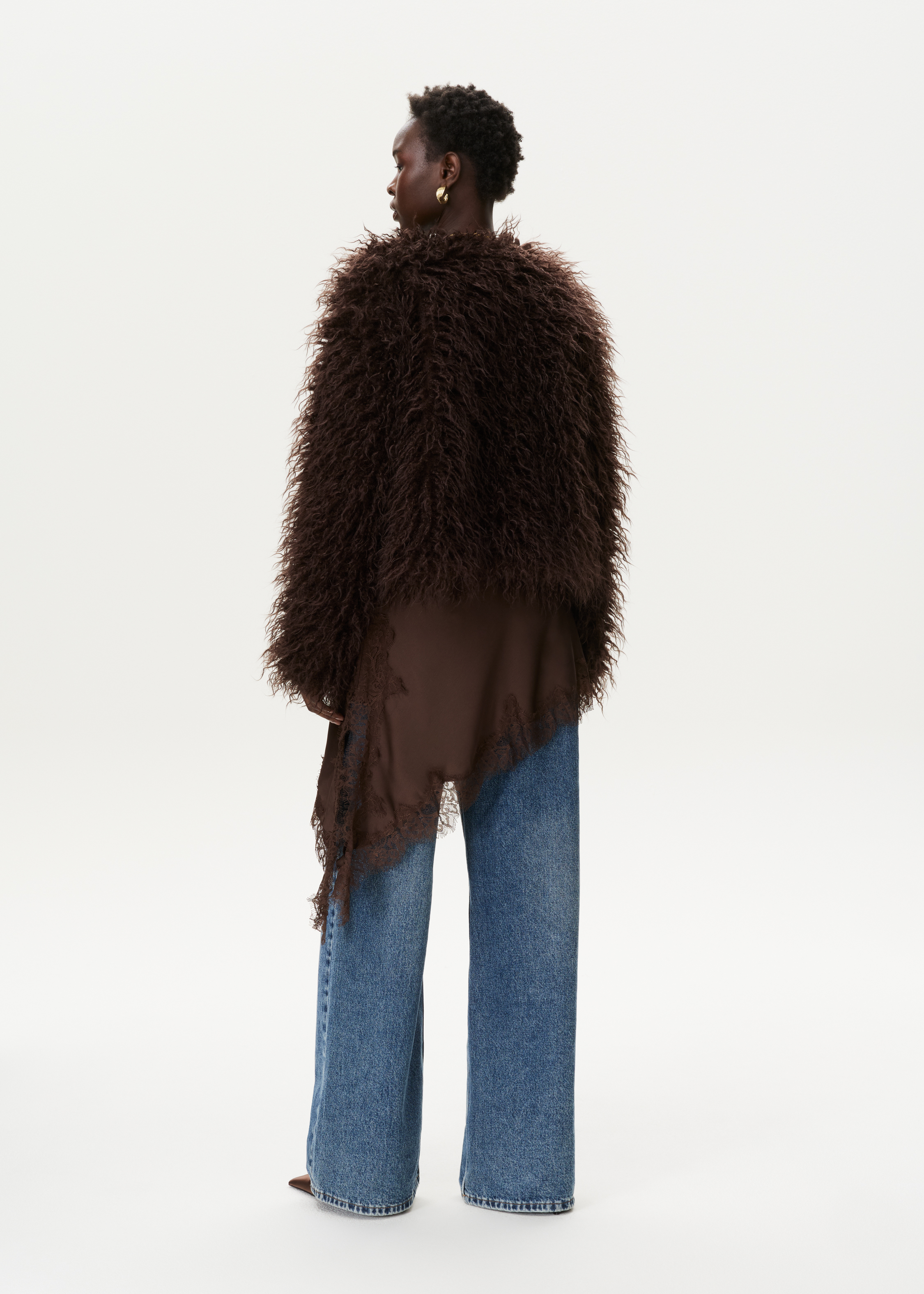 Faux fur jacket
