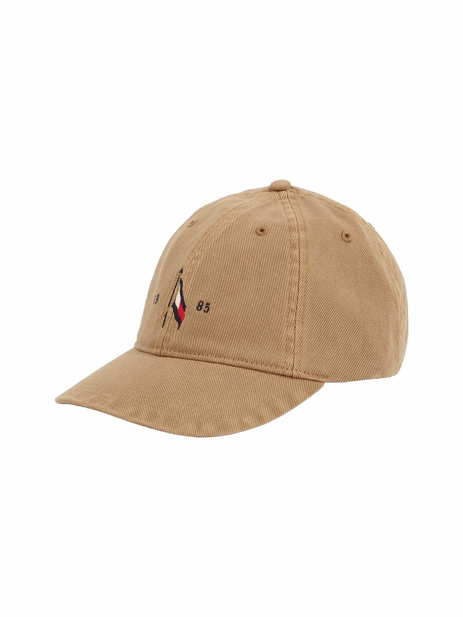 TOMMY HILFIGER<br>Boné de 6 painéis com estampa da bandeira