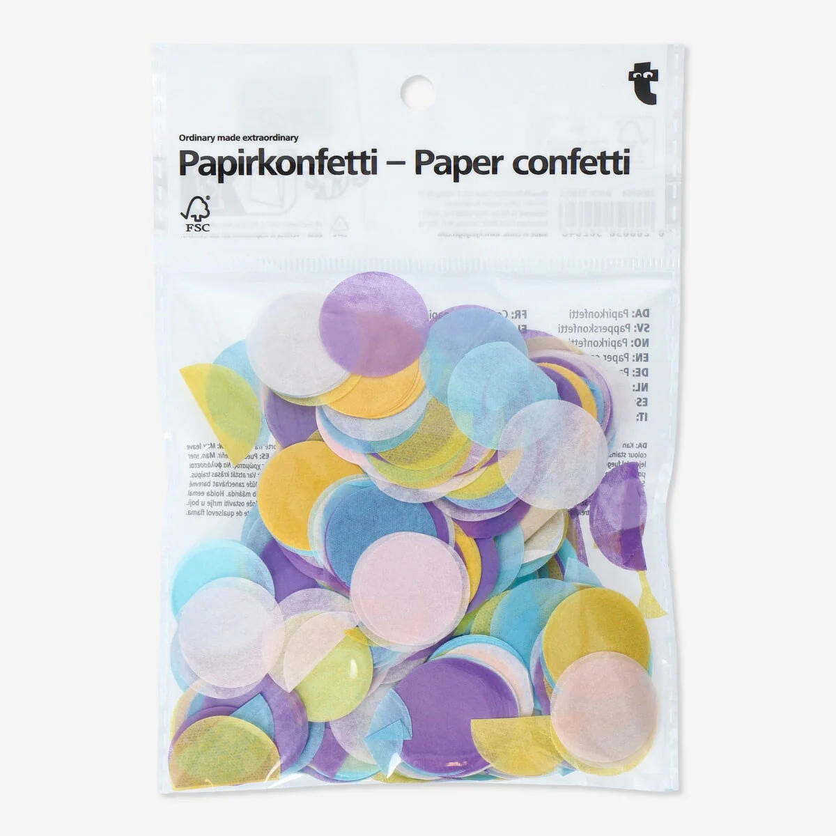 Konfetti af papir