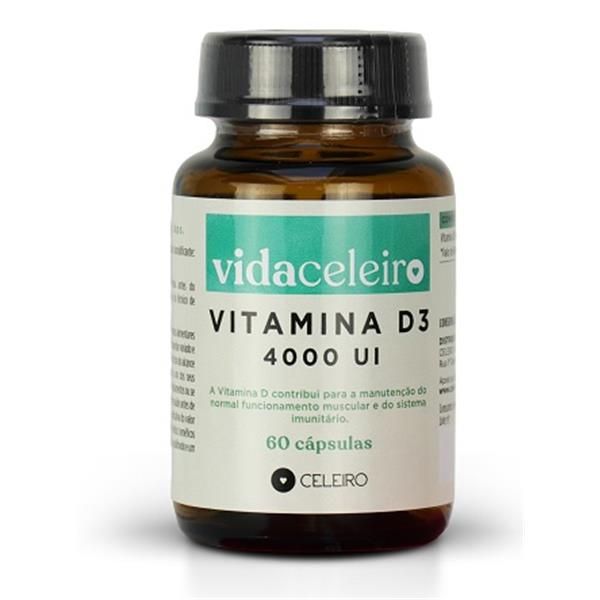 Vida Celeiro Vitamina D3 4000 Ui 60 Cáps