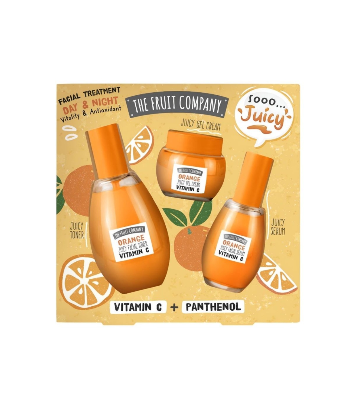 The Fruit Company - Kit de Tratamento Facial So Juicy - Vitamina C + Pantenol