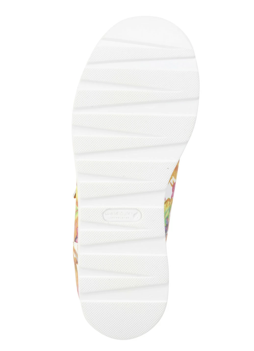 Waldläufer Sneaker aus beschichtetem, floral bedrucktem Textilmaterial