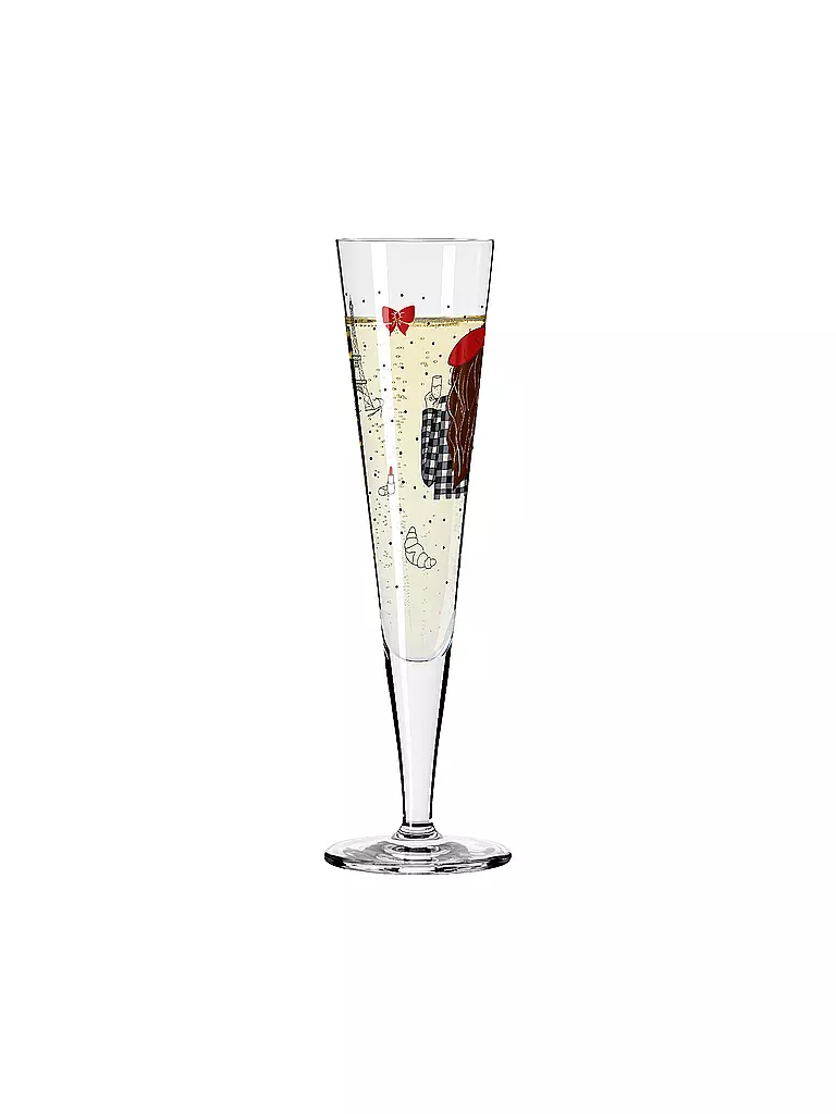 RITZENHOFF Champagnerglas PARIS EDITON CHAMPUS Stuhldreier bunt