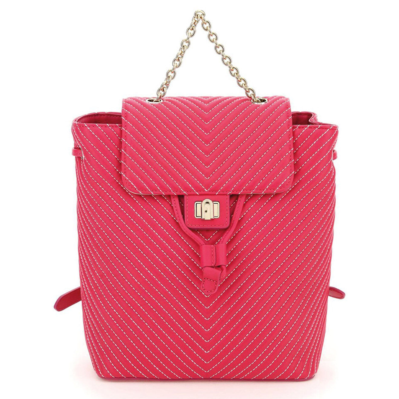 Furla Sac à dos en Cuir Pop Star fuchsia - 25x23x11 cm