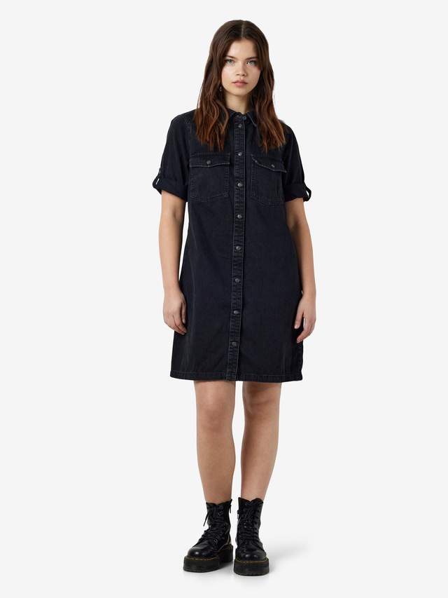 Noisy may Jeanskleid »NMNEW SIGNE S/S DENIM DRESS WG001BL NOOS« Brusttaschen
