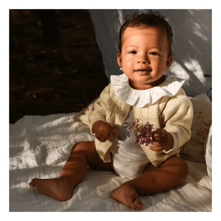 Lililotte Exclusivité Lililotte x Smallable - Cardigan Victoire | Blanc cassé