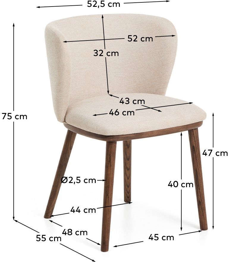 Kave Home   Ciselia Eetkamerstoel