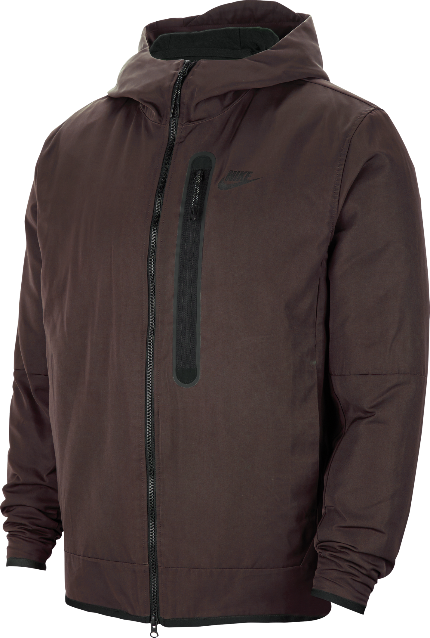 Nike Woven Kapuzenjacke Braun Schwarz F203
