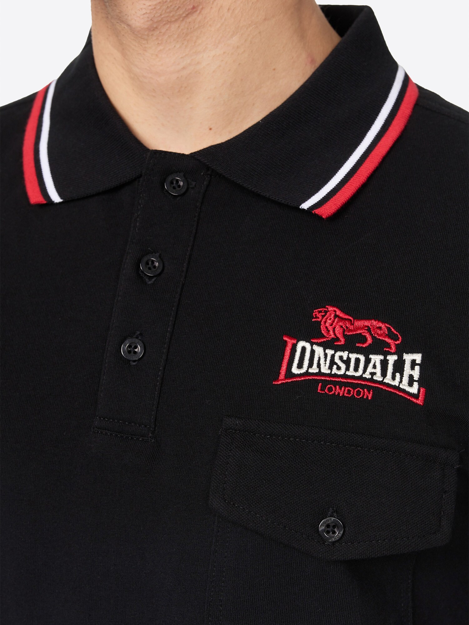 Lonsdale Herren Poloshirt schmale Passform LYNTON