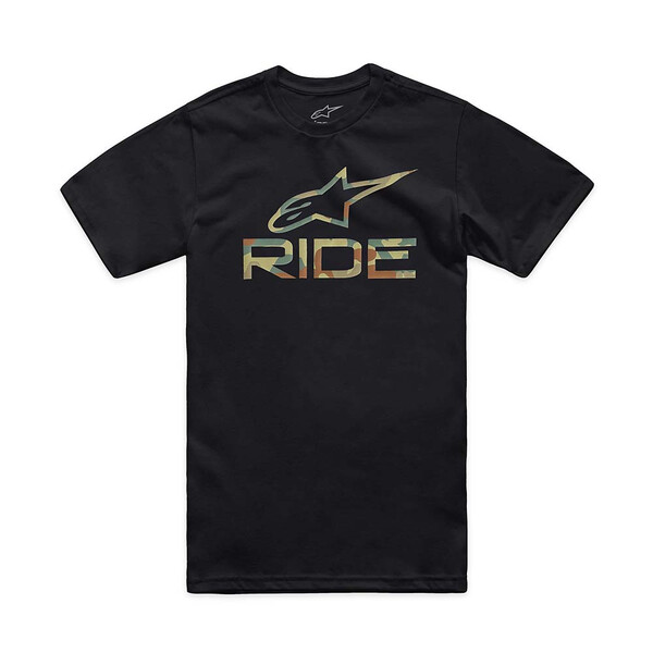 Alpinestars - T-shirt Ride 4.0 Camo CSF Noir / Camouflage Vert