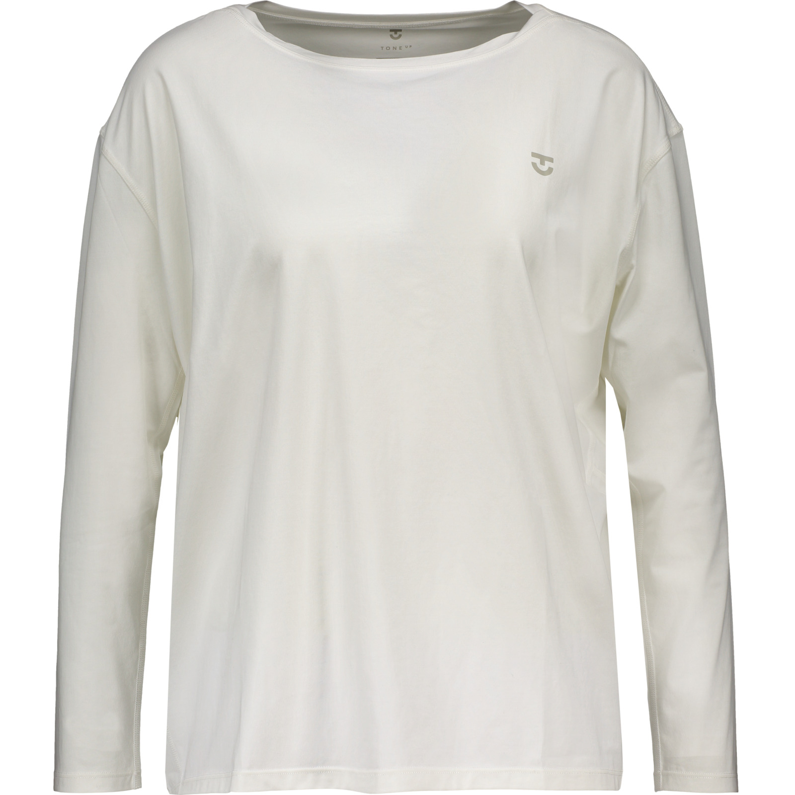 Tone Up Damen-Langarmshirt Laid Back M, offwhite