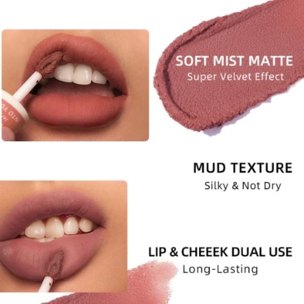 INTO YOU - Lip & Cheek Mud - 4 kleuren (EM09-12)