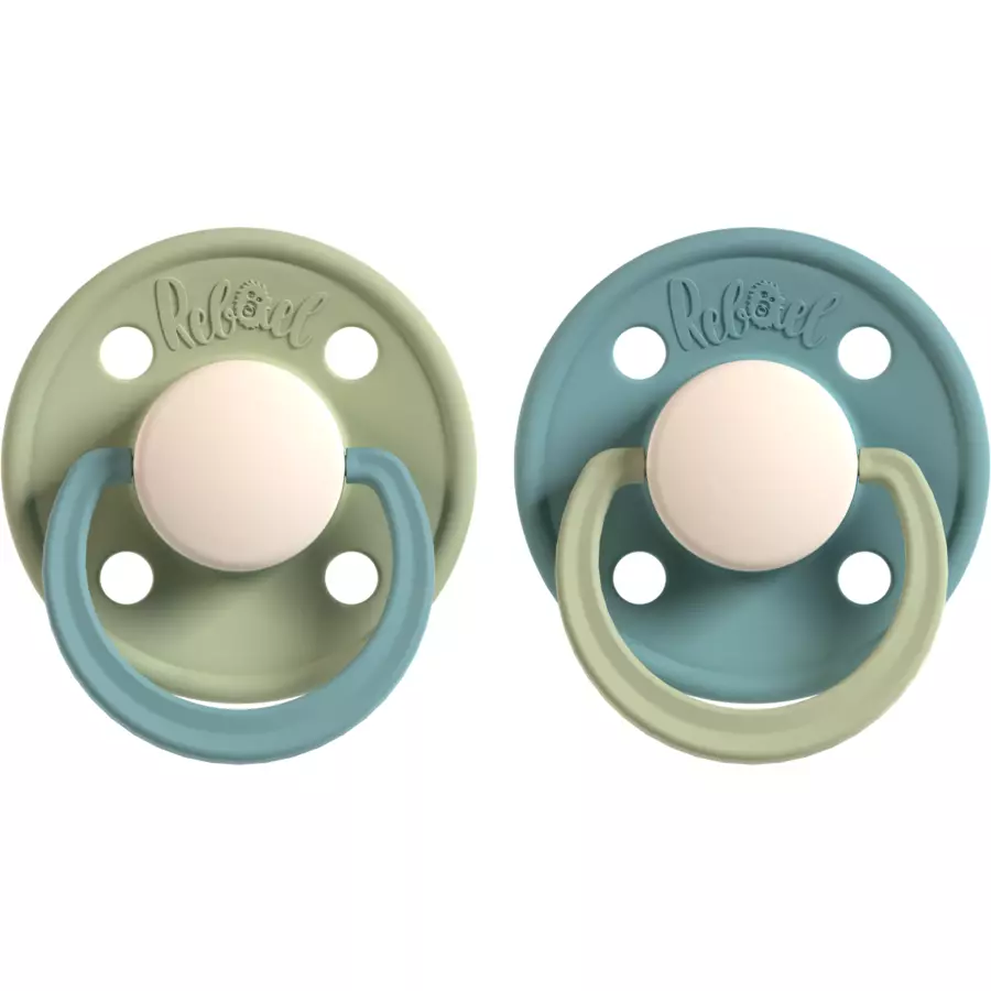 Rebael Schnuller 2er-Pack 6+M Cloudy Pearly SnakeRainy Pearly Dolphin