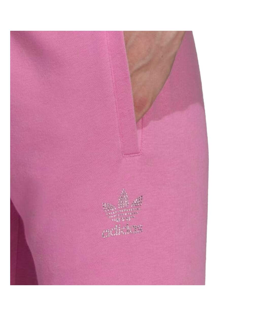 Jogging Rose femme Adidas Open Hem