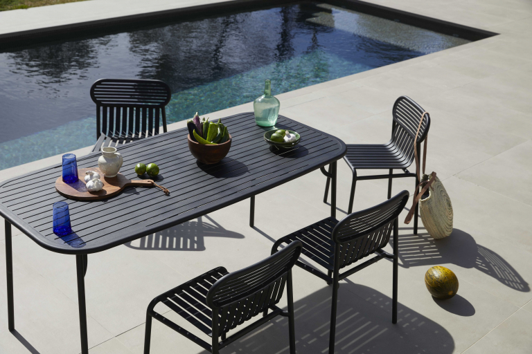 Petite Friture Week-end tuintafel 180x85 Black