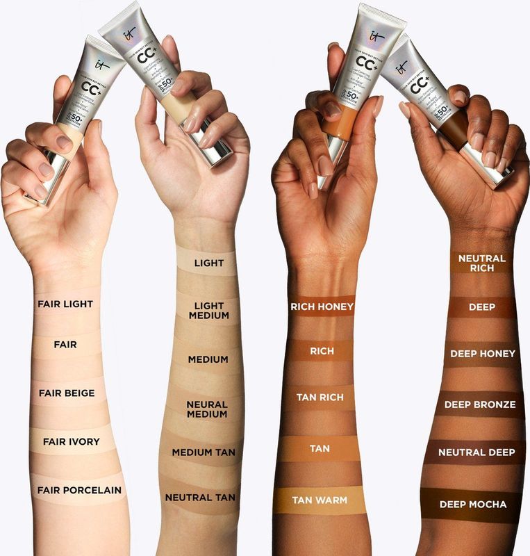 IT Cosmetics Your Skin But Better CC+ Cream SPF50 Foundation - Anti-Aging & Hydraterend - Light Medium - 32ml