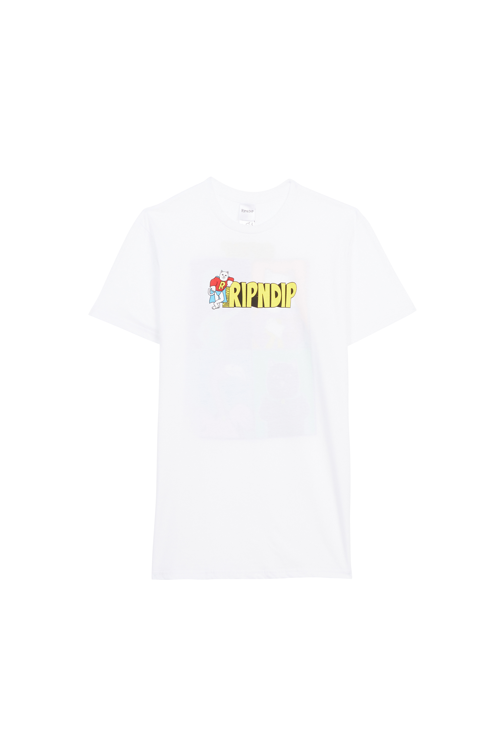 RIPNDIP T-shirt sérigraphié en coton WE CAN BE HEROS Blanc
