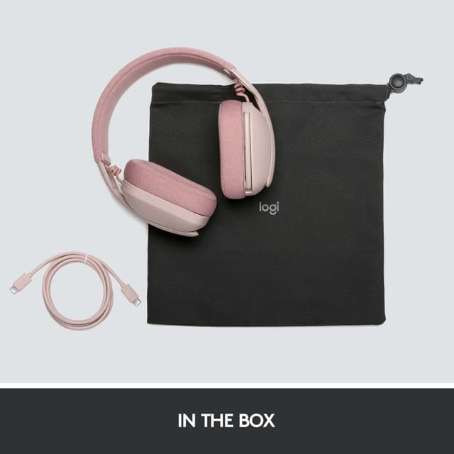 Logitech Zone Vibe 100 trådløst headset (rose)