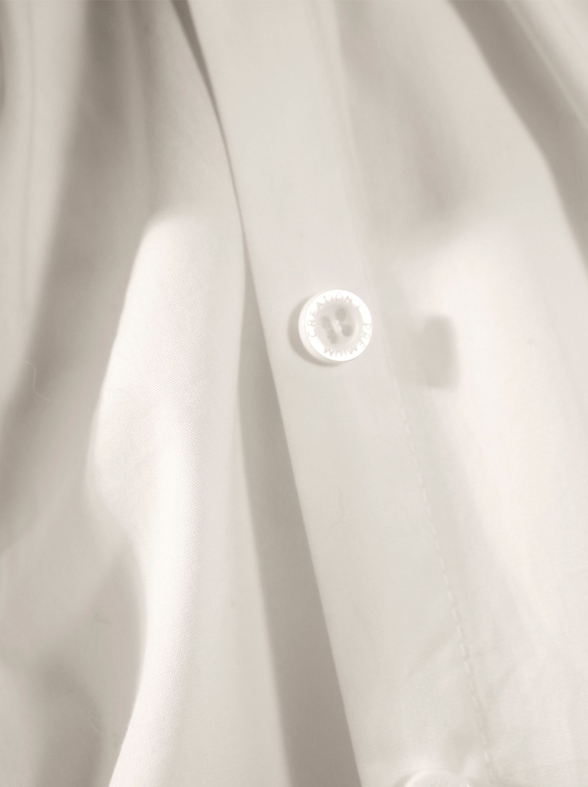 CREATION L PREMIUM Pima-Baumwoll-Bluse in ecru