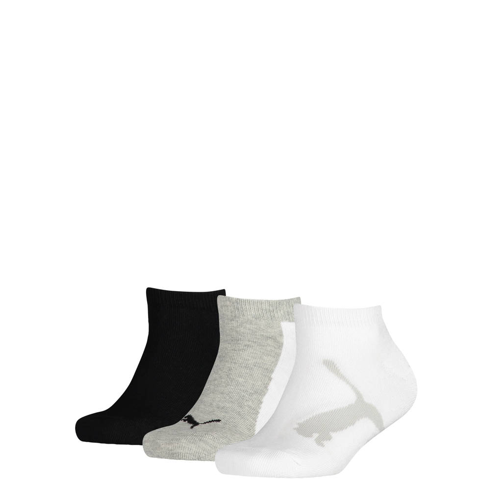Puma sneakersokken met logo - set van 3 multi