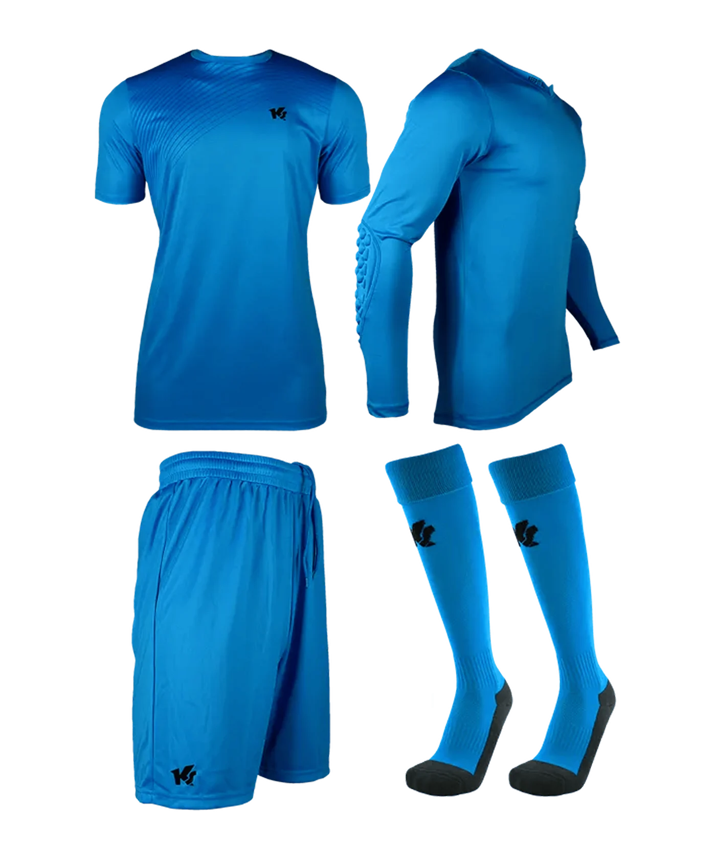 KEEPERsport Torwart Trikot Set Kids Blau F406
