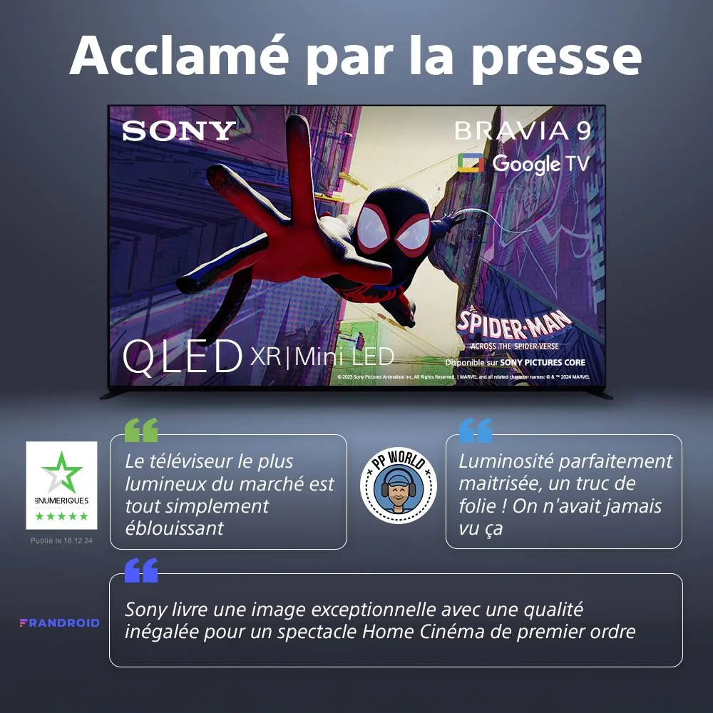 Sony 65 BRAVIA 9 (65XR90) TV QLED