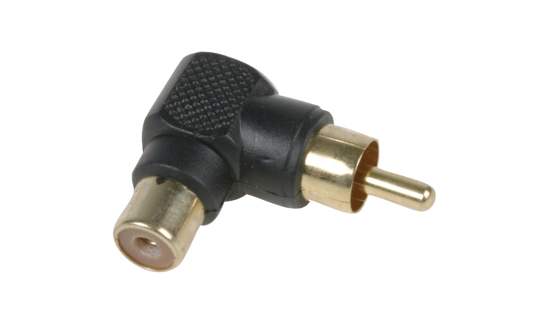 Vinkeladapter phono sort