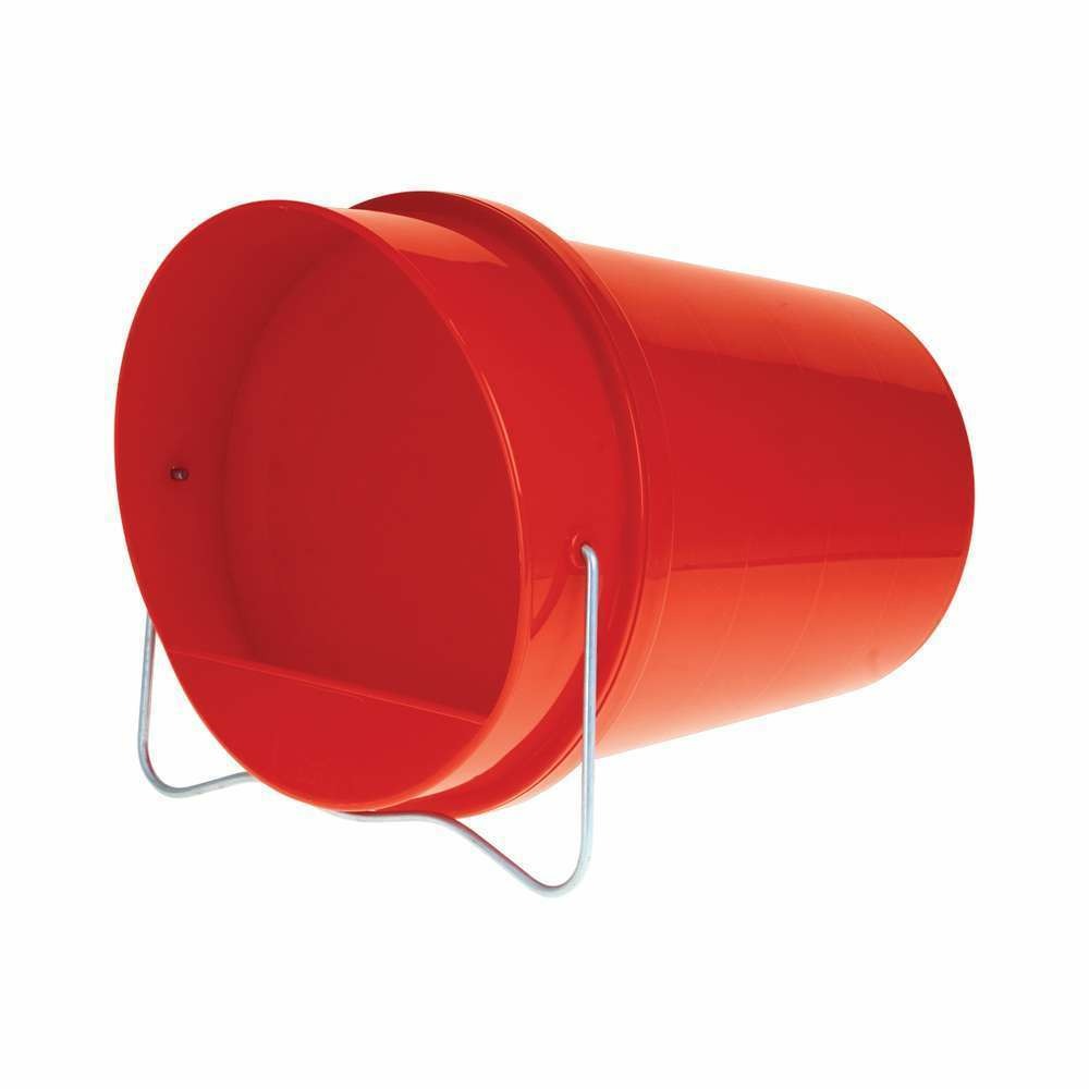 Abreuvoir seau plastique rouge 6 litres