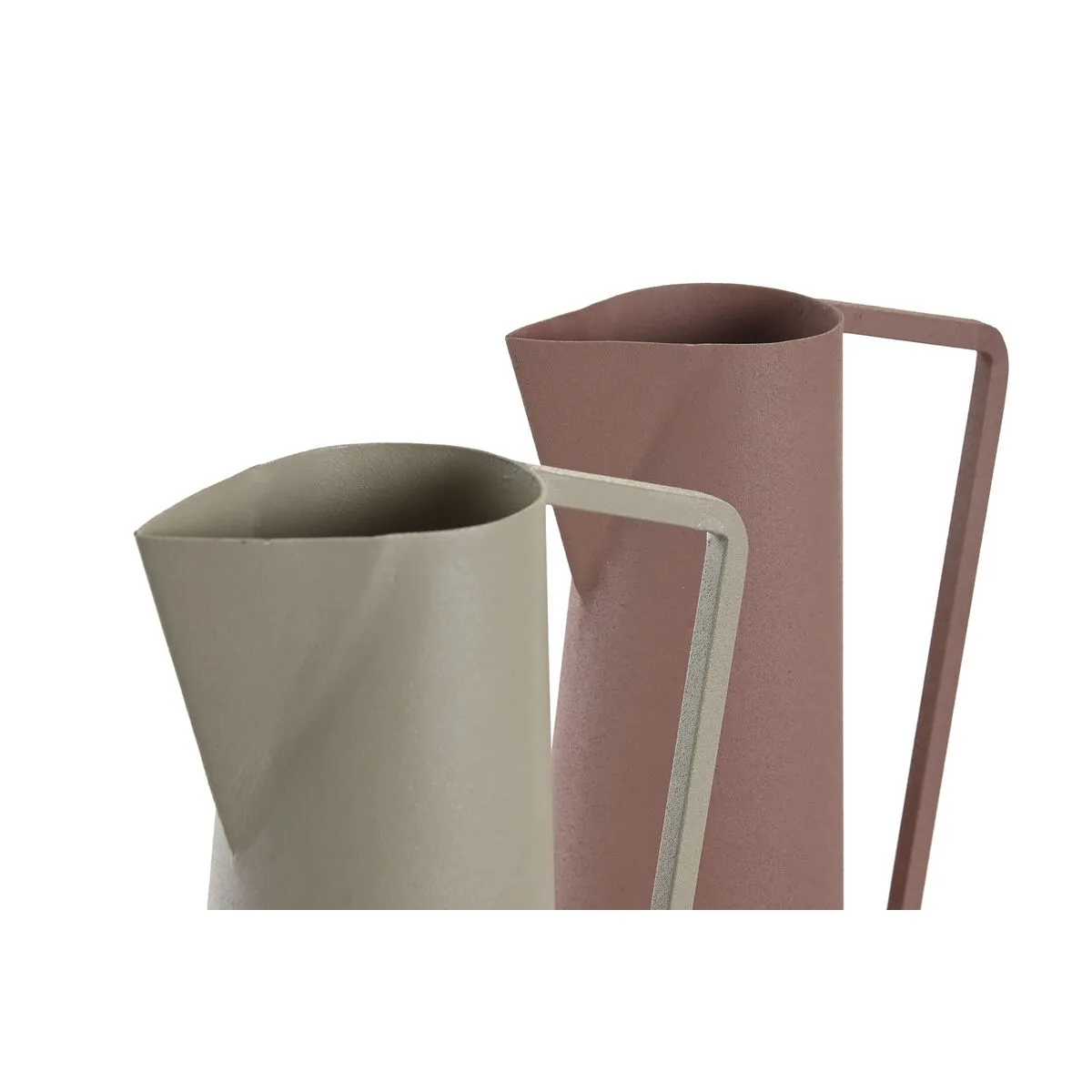 DKD Home Decor Vase Beige Rose Fer