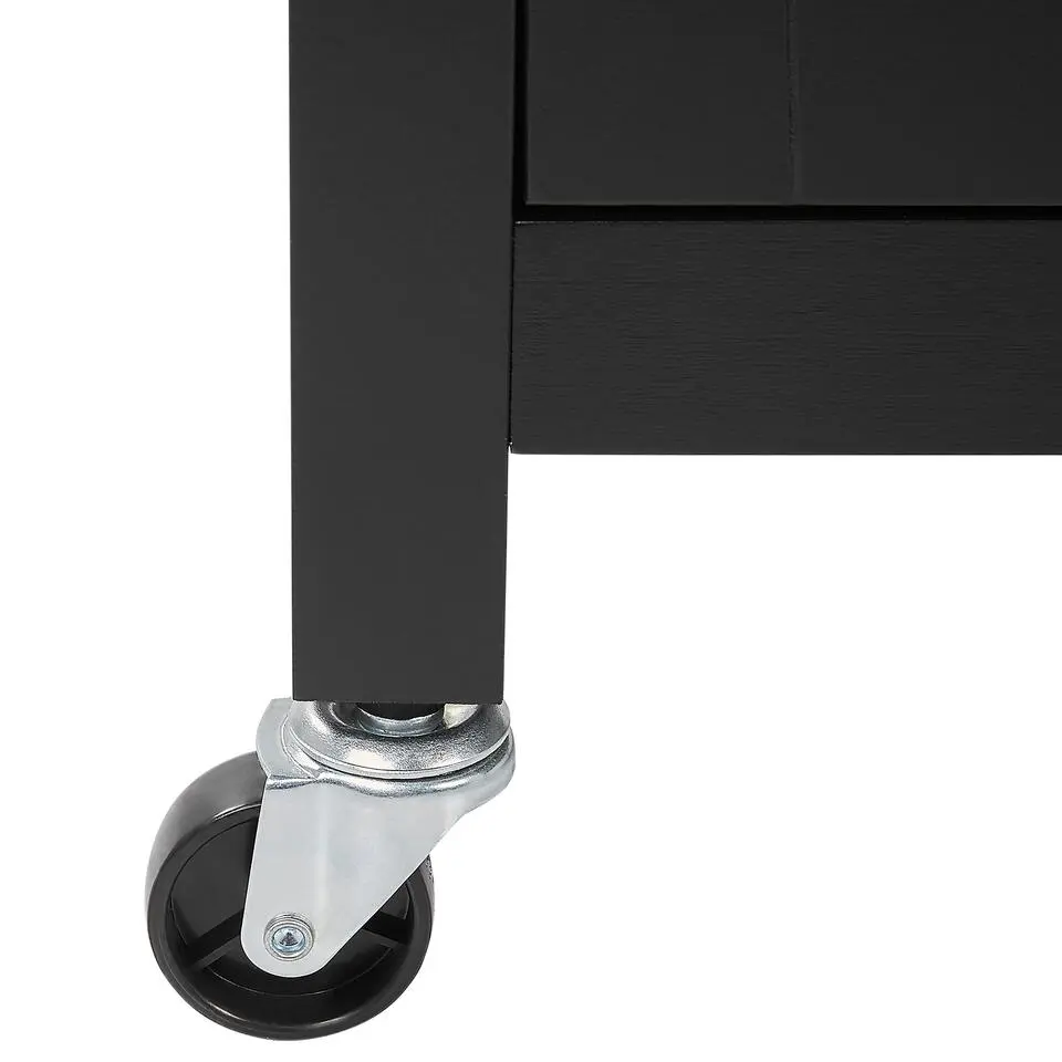 SIENA - Keukentrolley - Zwart - MDF