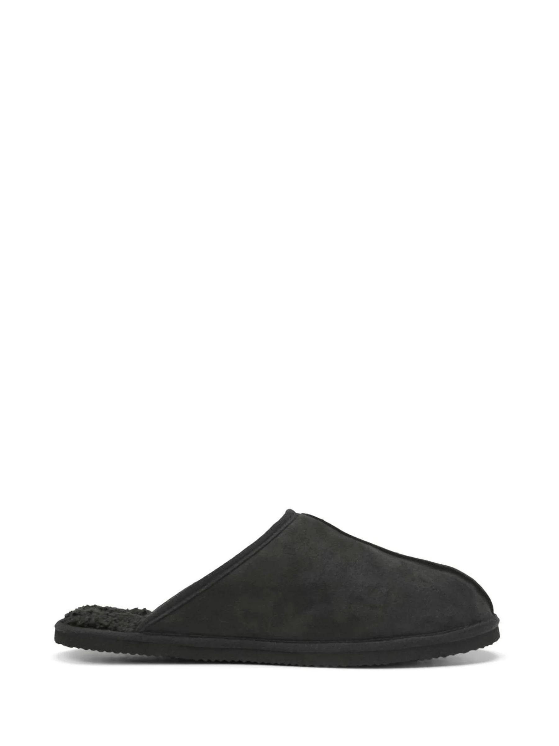 Zwart - Jack & Jones Fleece Lined Mule Slippers
