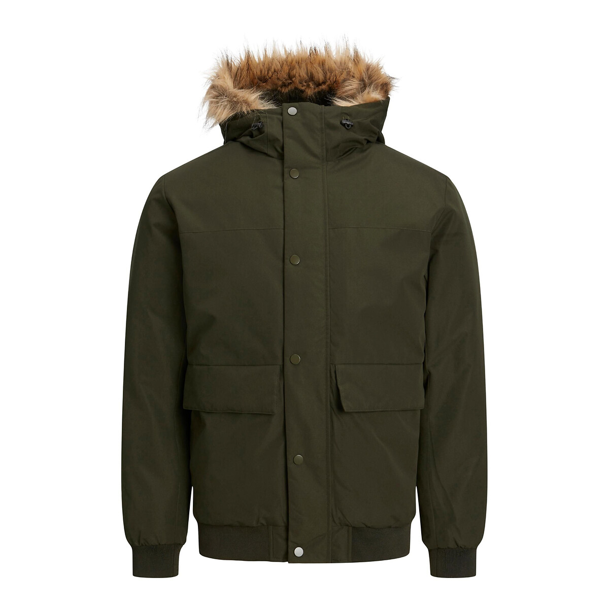 JACK & JONES<br>Casaco com capuz de pele sintética Jjchamp