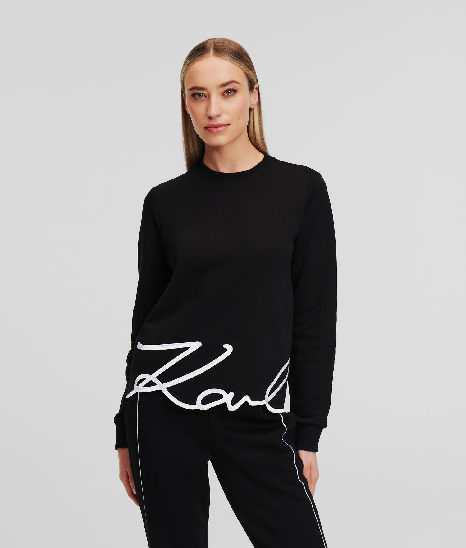 SWEAT-SHIRT À OURLET KARL SIGNATURE