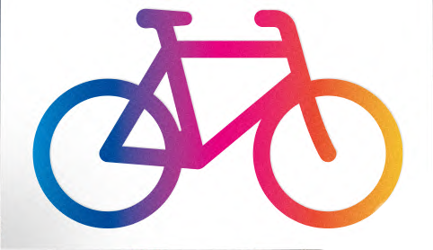 REFLEXSTICKER FAHRRÄDER reflektierende Kleber  rainbow