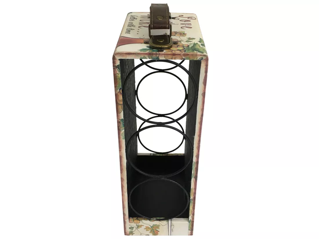 Porte-bouteilles Présentoir De Table Pour Le Vin En Bois Vintage