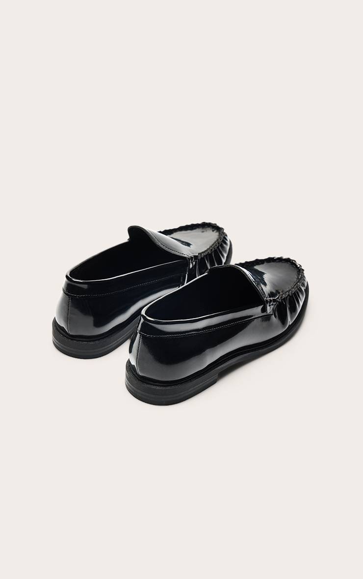 Noir Mocassins Sans Lacets En Synthétique