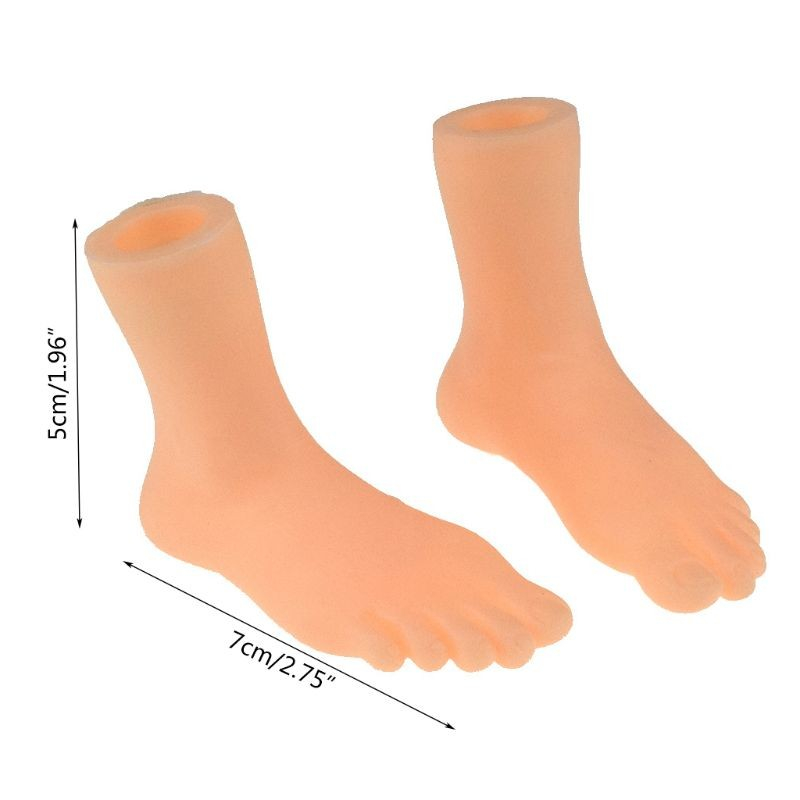 (2er Set) Tiny Feets Lustige Spielzeug Fingerpuppe Mini Füsse Scherzartikel